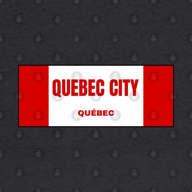 Quebec City in Canadian Flag Colors by aybe7elf